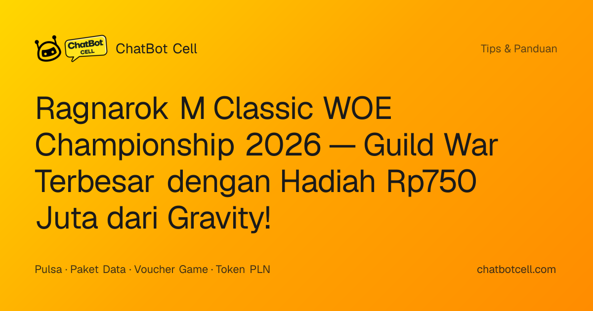 Ragnarok M Classic WOE Championship 2026 — Guild War Terbesar dengan ...
